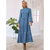 10 - Blommiga - Midiklänningar Arlette Dress Digital Floral Blue