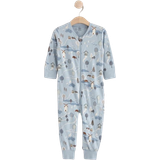 Lindex Nattplagg Barnkläder Lindex Baby's Pajamas with Nature - Light Dusty Blue