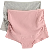 Lindex Maternity Brief with High Waist 2-pack Dusty Pink