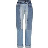 Victoria Beckham Dam Byxor & Shorts Victoria Beckham Paneled high-rise straight jeans blue