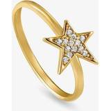 Nomination Ringar Nomination Stella Gold Plated Single Star Ring 146700/012/024