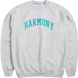 Harmony Kläder Harmony Seal University Crewneck Pullover lässiger Sweater Grau