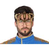 Historiska Maskerad BigBuy Carnival Glasses King Crown Golden