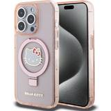 Hello Kitty Mobiltillbehör Hello Kitty iPhone 15 Pro Max Skal Ring Stand MagSafe Rosa