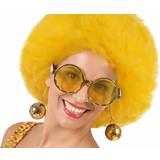 Gul - Hippies Dräkter & Kläder BigBuy Carnival Glasögon Kostym Gul anos Hippie Gyllene