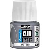 Pebeo Färger Pebeo Cuir Leather 45 ml läderfärg, färgar även PU läder – Silver, metallic