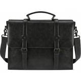 Shein Portföljer Shein Laptop Bag, 15.6 Inch, PU Leather, Waterproof, Shoulder Bag, Men, Messenger, Business Case