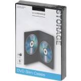 31720, DVD-fodral, 2 diskar, Svart, 190 mm, 136 mm, 35 mm