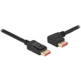 DisplayPort-kablar - En kontakt - Skärmad DeLock DisplayPort 1.4 - Angled DisplayPort 1.4 M-M 5m