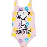 Blommiga Baddräkter Barnkläder Snoopy Childrens/Kids One Piece Swimsuit