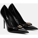 Versace Skor Versace Medusa patent leather pumps black