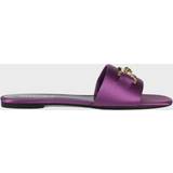 Dam - Tyg Slides Versace Medusa '95 satin slides purple