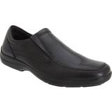 Imac Dam Skor Imac Mens Twin Gusset Casual Leather Shoes 43 EUR Black