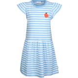 Flickor - Volangklänningar Barnkläder Sanetta Flickklänning, Blå dimma