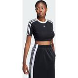 Bebisar T-shirts Barnkläder adidas 3-stripes Baby Damen T-shirts Black 32/XXS