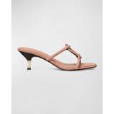 40 ½ Pumps Tory Burch Geo Bombe Miller suede sandals gold