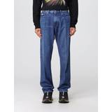 Herr - Skinn Byxor & Shorts Versace Men's Tapered Jeans Washed Blue