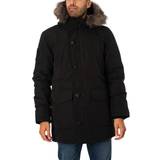 Superdry Skinnjackor Kläder Superdry Everest Faux Fur Hooded Parka Coat, Black