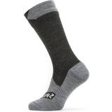 Vattentät Underkläder Sealskinz Unisex Unisex Raynham Socks Black/Grey Socks