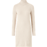 Beige - Midiklänningar Vila Klänning L/S Pearl Knit Dress Beige