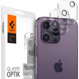 Skärmskydd Spigen [2-PACK] iPhone 15 Pro/15 Pro Max Linsskydd i Härdat glas Clear