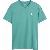 Converse Skinnjackor Kläder Converse T-shirt med kortärm Unisex Classic Fit Left Chest Star Chevron Grön
