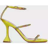 Gula Pumps Amina Muaddi Gilda embellished PVC sandals yellow
