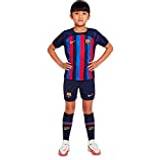 FC Barcelona Fotbollställ Nike F.C. Barcelona 2022/23 Home Younger Kids' Football Kit Blue
