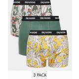 Only & Sons Kalsonger Only & Sons – Khakifärgade, blommiga boxershorts, 3-pack-Grön/a