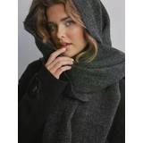 Only Halsdukar & Sjalar Only Dam Onldenise Life Wool Lurex scarf Cc halsduk förpackning med 30 Mörkgrå melange/detalj: LUREX, En