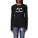Love Moschino Överdelar Love Moschino Black Cotton Tops & T-Shirt IT42