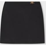 Versace Kjolar Versace Embellished wool miniskirt black