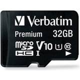 Verbatim microSDHC Minneskort & USB-minnen Verbatim Premium microSDHC Memory Card, 99117, With Adapter, 32GB