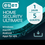 ESET Antivirus & Säkerhet Kontorsprogram ESET HOME Security Ultimate [5 Geräte 1 Jahr] [Download]