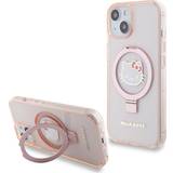 Hello Kitty Mobiltillbehör Hello Kitty iPhone 15 Skal Ring Stand MagSafe Rosa