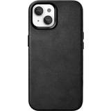 Woodcessories Mobiltillbehör Woodcessories iPhone 15 Bio Leather Case MagSafe Kompatibelt Svart