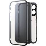 BLACK ROCK Transparent Mobiltillbehör BLACK ROCK 360° Mobilfodral Glas iPhone 15 Pro Transp/Svart