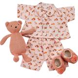 Smallstuff Leksaker Smallstuff Puppenkleidung Pyjamas m. Krabbelschuhe/Kuscheltier One Size Puppenkleidung