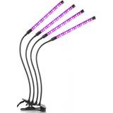 INF Växtlampa Växtbelysning Med 4 Flexibla Led Lysrör 1-pack