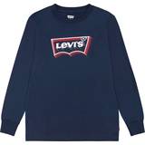 Levi's Klänningar Levi's Glow Effect Batwing Long Sleeve T-Shirt Dress Blues-18 mdr