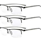 Läsglasögon 3 pack Eyekepper Gunmetal Frame Reader Eyeglass 3-pack