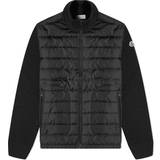 Moncler Svarta Kläder Moncler Wool Blend Tricot Down Jacket