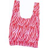 Röda Tygkassar Kind Bag Wild Stripes Reusable Shopping Bag pink/red one size