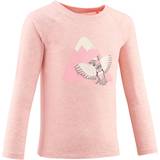 Barnkläder Quechua Kids’ Anti-uv Long-sleeved T-shirt MH150 Kid 2-6 Years Old Pink/pink
