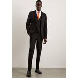 L - Svarta Kostymer Burton Skinny Fit Black Essential Suit Jacket 46R