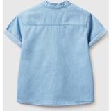 Långa ärmar Skjortor United Colors of Benetton Jungen 5dhjgq012 Hemd, Hellblau Denim 901, Jahre