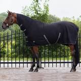 Svarta Hästtäcken QHP Fleece Decke Basic mit Halsteil Blau