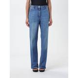 Versace Jeans Versace Jeans, Dam, Blå W27, Bomull, AW23, Jeans med logotyp