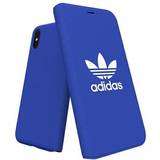 Adidas Blåa Plånboksfodral adidas Booklet Case Canvas iPhone X XS Blå
