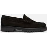 Bass Weejuns Men's Larson Suede Penny Loafers Black